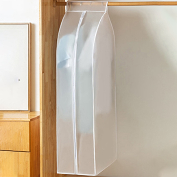 

2 PCS PEVA Three-dimensional Dustproof Cloth Cover Bags Hanging Organizer Storage Bag Waterproof Suit Coat Cover, Specification:60x110x30cm(White)