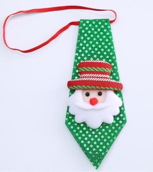 

Christmas Kids Santa Claus Ties(Green)