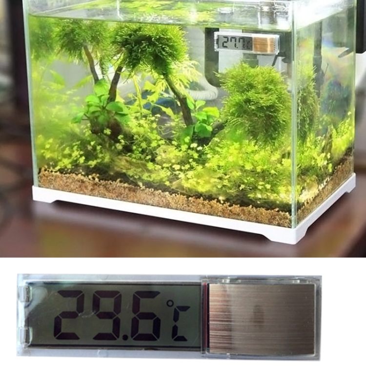

Multi-Functional LCD 3D Digital Electronic Temperature Measurement Fish Tank Aquarium Thermometer(Silver)