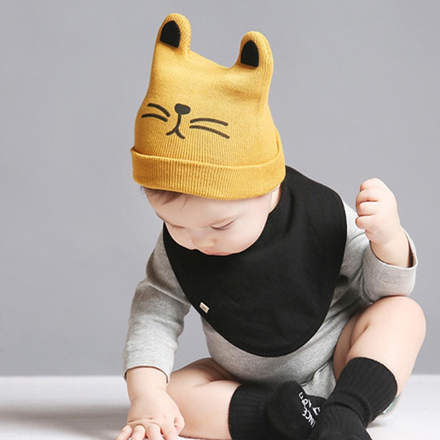 

Baby Hat Cotton Beanie Cap Toddler Infant Baby Girls and Boys Knitted Hats(Yellow)