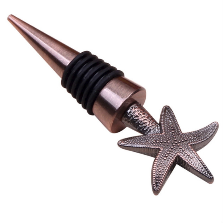 

Metal Special Shape Wine Stopper(Starfish Red Bronze)
