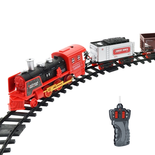 

Electric Dynamic Steam RC Track Train Set Simulation Model Toy for Children Rechargeable Children Remote Control Toy Set(333-71)