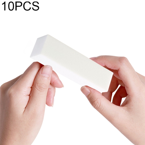 

10 PCS White Tofu Block Nail Polish Four Squares High Elastic Cotton Manicure Sand Block