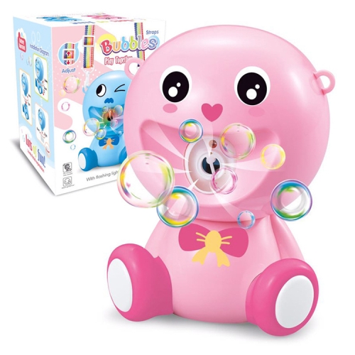 

Bathroom Outdoor Light Music Expression Bubble Blowing Machine(Pink)