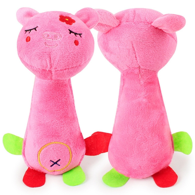 

60334 Funny Animal Shape Pet Puppy Dog Toys Soft Plush Sound Squeaky Chew Toy, Size:21x7.3cm(Deer)