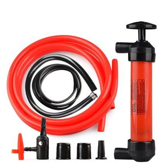 

Manual Oil Pumping Pipe for Car Oil Transfering Oiling pumping Liquid Water Chemical Transfer Inflatable Pump(Red)