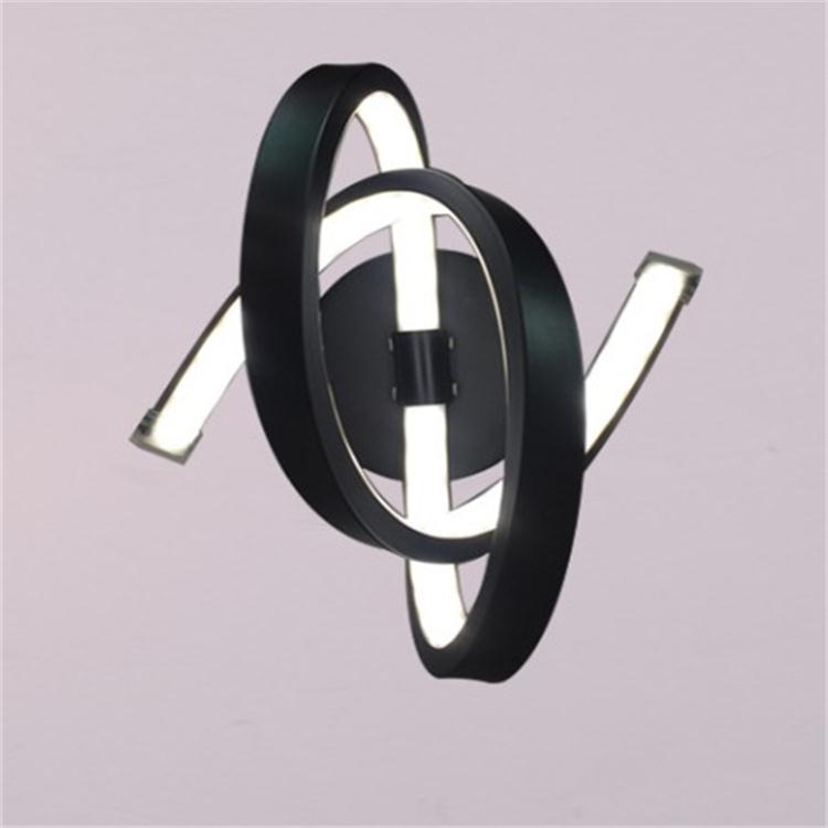 

Creative Aluminum Die-casting Bedroom Bedside Stairs Hotel Room Aisle LED Wall Lamp, Color Temperature:Cold White, Model:Q-1(Black)