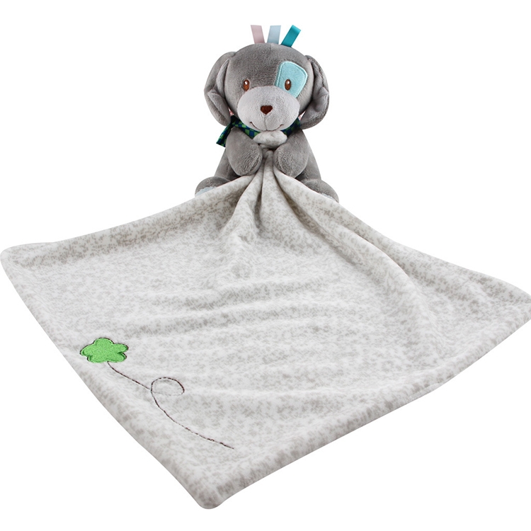 

Baby Comforting Baby Multi-function Sleeping Plush Storage Blanket Cartoon Animal Towel(Dog)