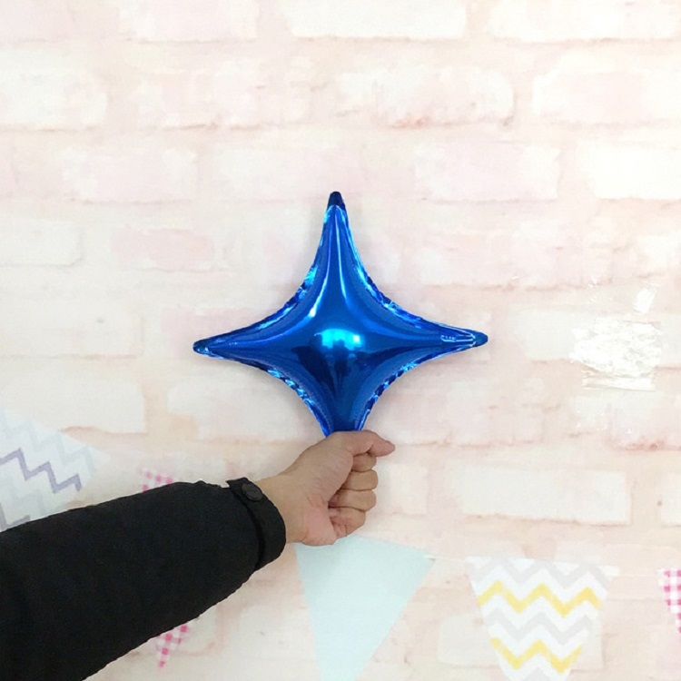 

10 PCS Four-pointed Star Children Party Decoration Balloon Theme Bbirthday Balloon Package Accessories, Size:10 inches, Color:Blue