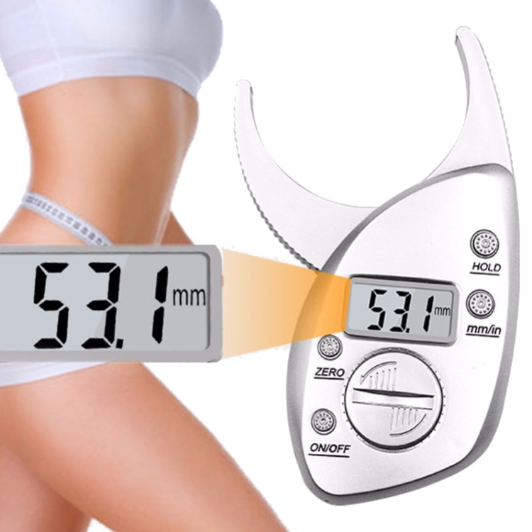

0-50MM Electronic Digital Display Fat Measurement Caliper Waist Circumference Ruler
