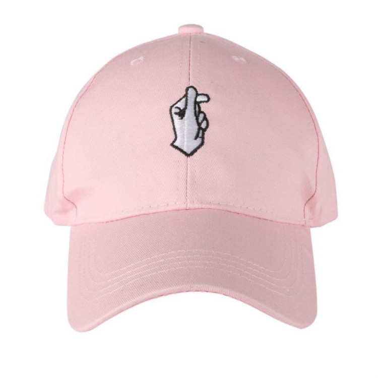 

Adjustable Small Hand Embroidery Pattern Sunshade Baseball Cap, Size:M（56-58cm）(Pink)