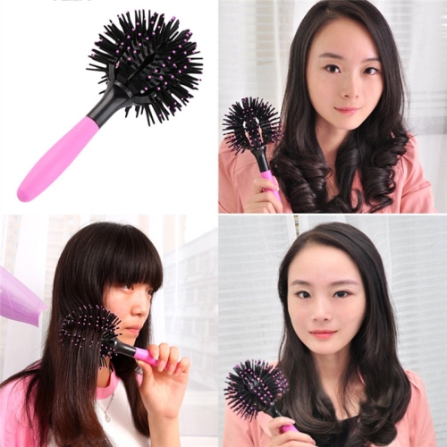 

3D Round Hair Brushes Comb Salon Makeup 360 Degree Ball Styling Magic Detangling Hairbrush Heat Resistant Hair Comb