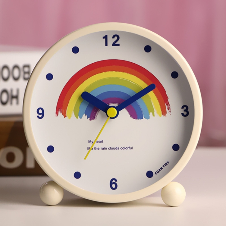 

Creative Silent Metal Digital Student Bedside Alarm Clock(Rainbow)