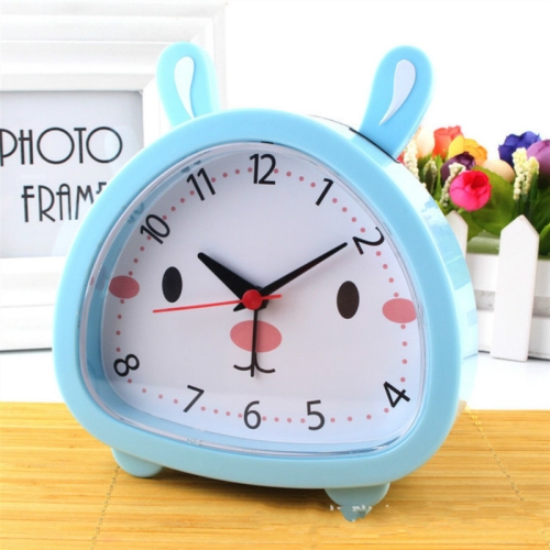 

5 PCS Creative Rabbit Shape Student Child Bedside Alarm Clock(Blue)