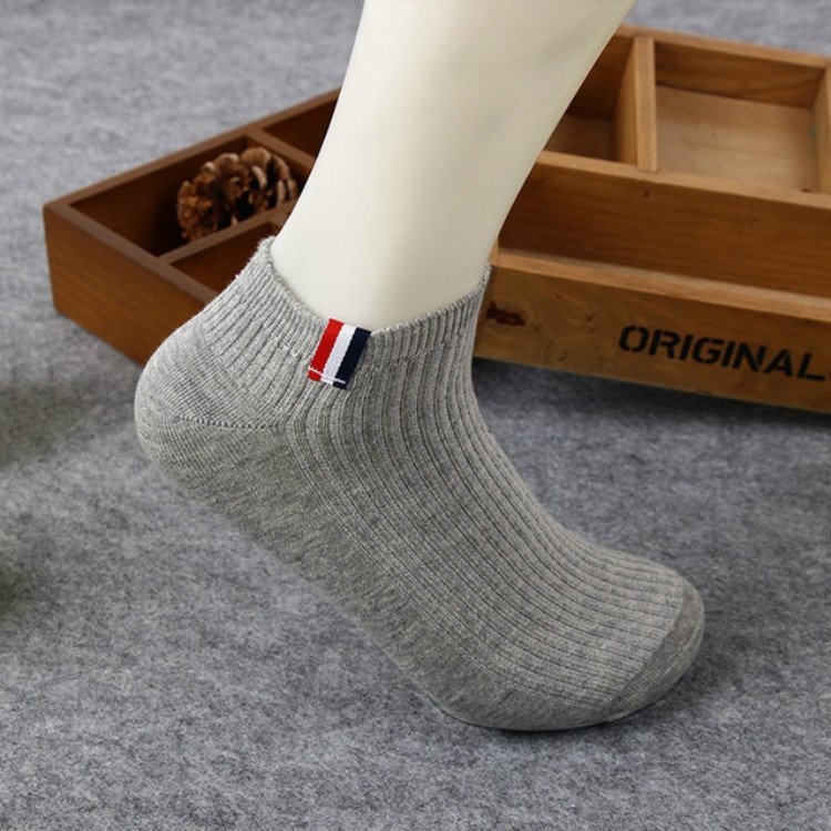 

Pure Cotton Color Cloth Breathable Sailboat Socks, Size:One Size(Gray)