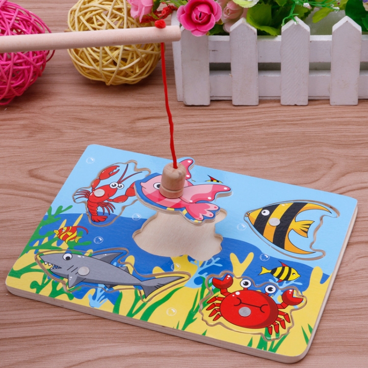 

Wooden Magnetic Small Fishing Parent Child Interactive Educational Toys