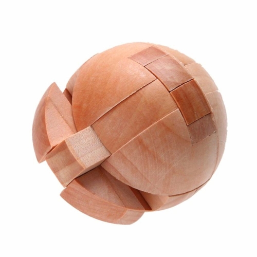 rompecabezas bola de madera