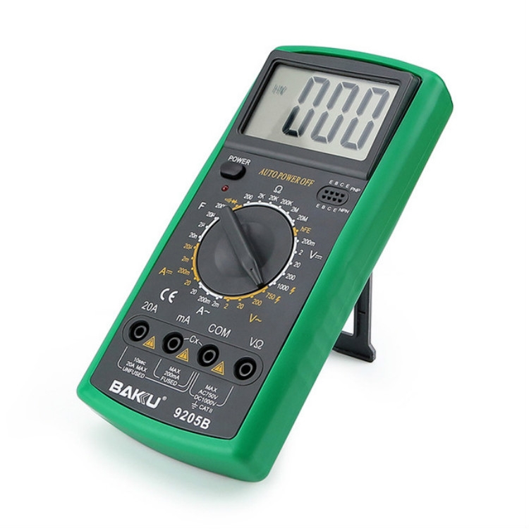 

BAKU BK-9205B Measuring Capacitance Current Large Screen Display All-round Burn-proof Digital Multimeter