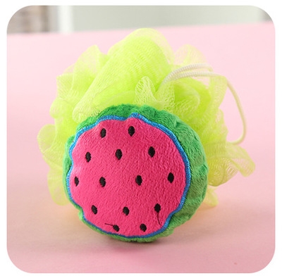 

Cotton Cartoon Soft Baby Bath Sponge Powder Puff Newbron Infant Shower Towel Balls(Watermelon)