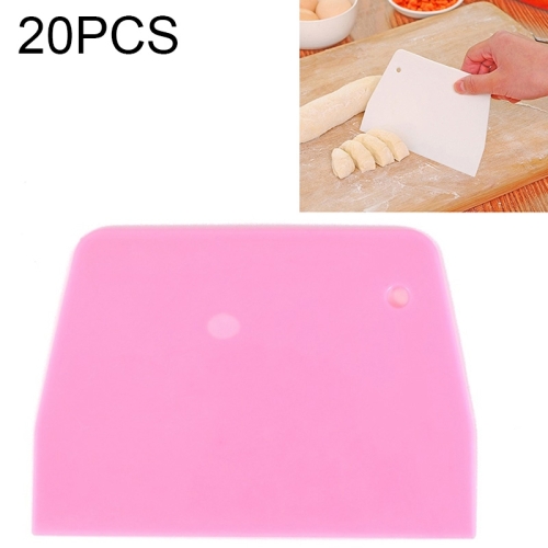 

6 PCS Cake Spatula Baking Pastry Tools Dough Scraper(Pink)