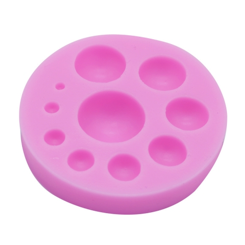 

Round Silicone Fondant Cake Mold DIY Baking Decoration Chocolate Tool(Pink)