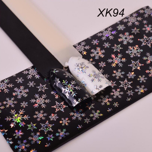 

3 PCS Christmas Snowflake Holographic Nail Foils Christmas Winter Nail Art Transfer Foil Sticker(XK94)