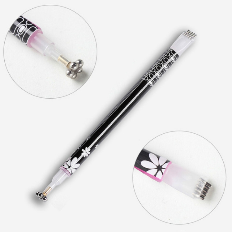 

3 PCS Cat Eye Gel Magnet Pen Double Head Magnetic Pen Plum Branding Flower Magnetic Pen Nail Cat Eye Magnet New Tool(black)