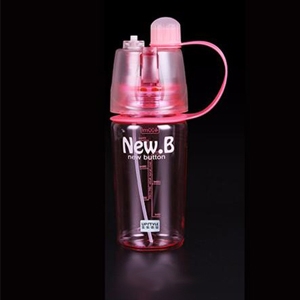 

Creative Spray Sports Water Bottle, Capacity:400ml(Pink)