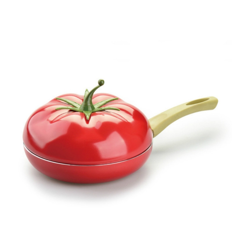 

Creative Cute Tomato Shaped Pot Complementary Food Non-stick Frying Pan Cooker Universal, Style:Frying Pan