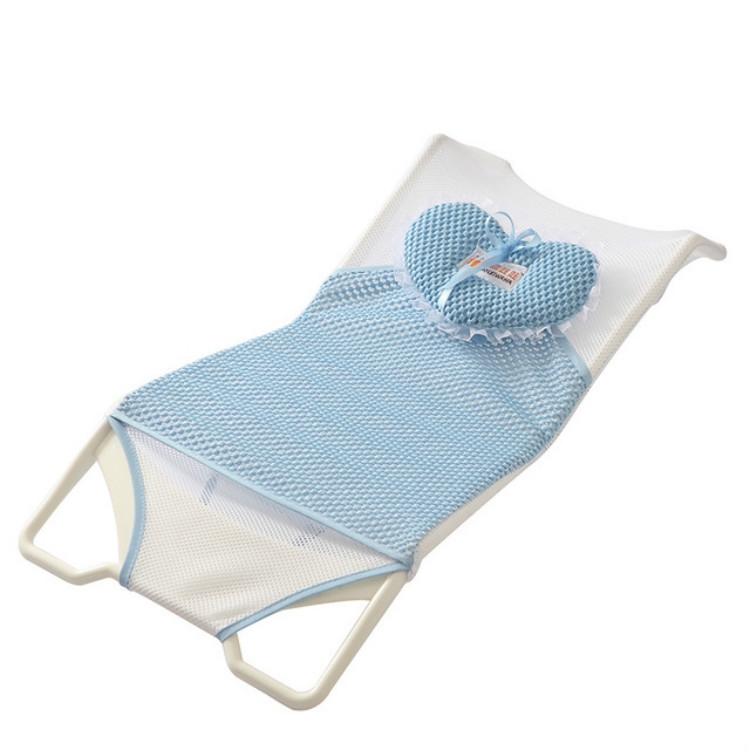

Baby Shower Stand Bath Pocket Bath Net(Blue )
