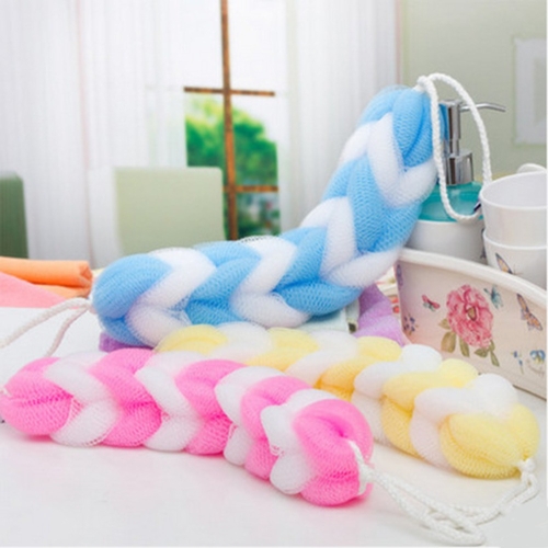 

5 PCS Soft Back Strap Bath Scrubber Rich Bubbles Body Brush Shower Bath Ball(Random Color Delivery)