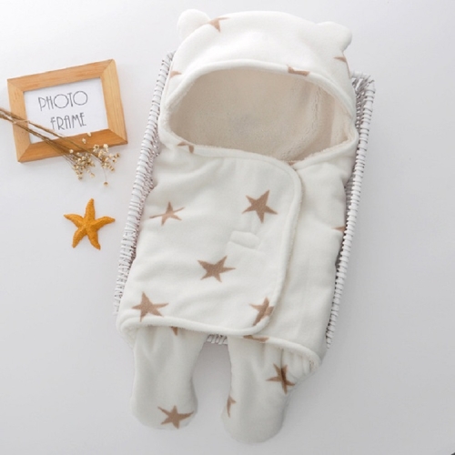 

Winter Warm Baby Sleeping Bag Stroller Baby Bedding Accessories, Size:Large 78x86cm(White Camel Star)