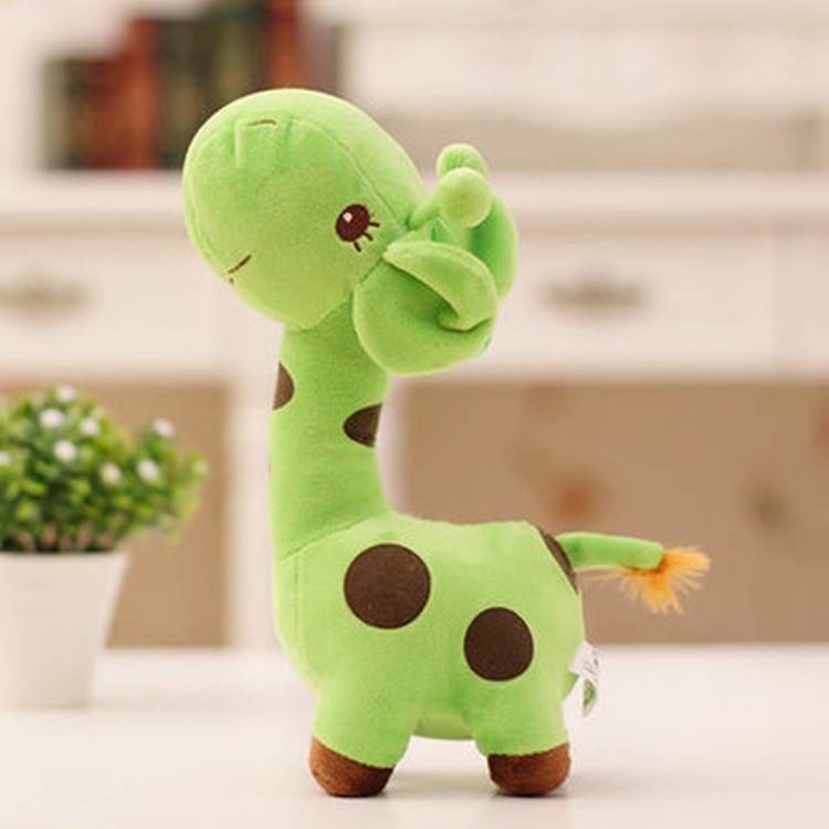 

Kawaii Plush Children Giraffe Kids Sofa Children Baby Girls Boys Plush Giraffe Toys, Color:Green, Size:Height25cm