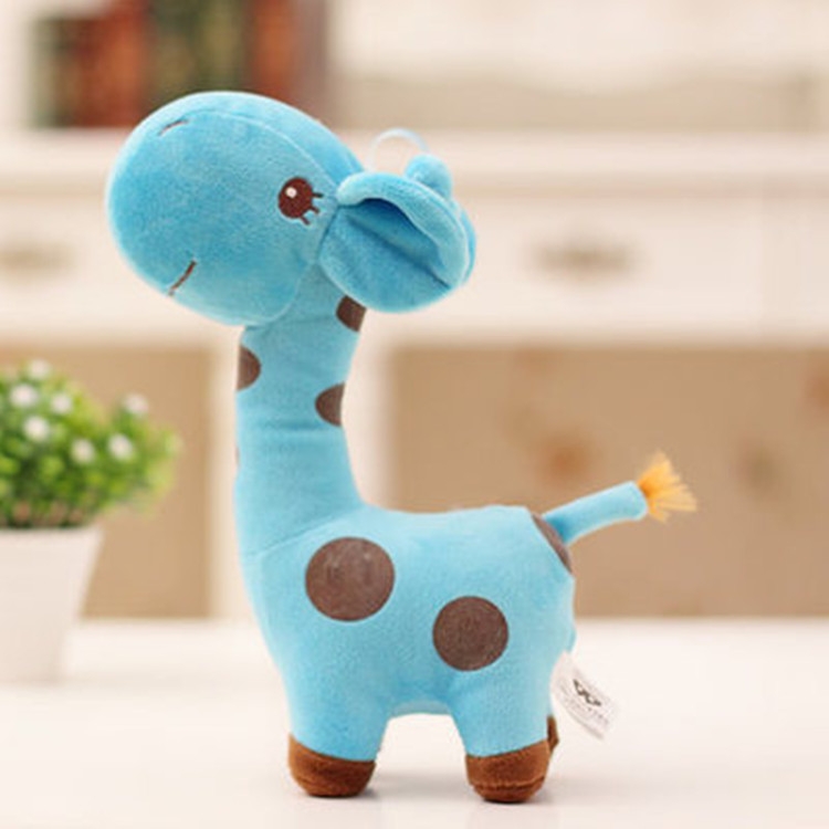 

Kawaii Plush Children Giraffe Kids Sofa Children Baby Girls Boys Plush Giraffe Toys, Color:Blue, Size:Height60cm