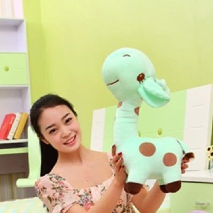 

Kawaii Plush Children Giraffe Kids Sofa Children Baby Girls Boys Plush Giraffe Toys, Color:Mint Green, Size:Height60cm