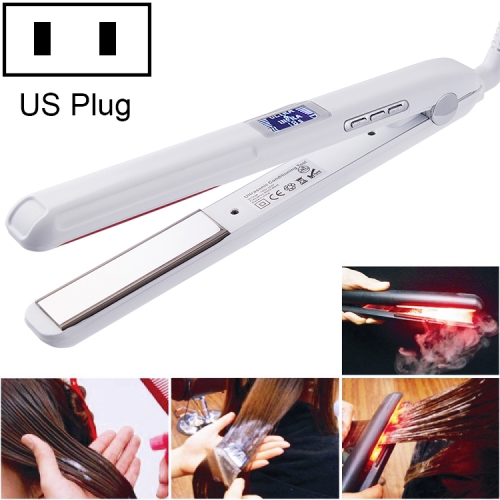 

Ultrasound Infrared Cold Perm Straightener Straightening Splint, Plug standard:US(White)