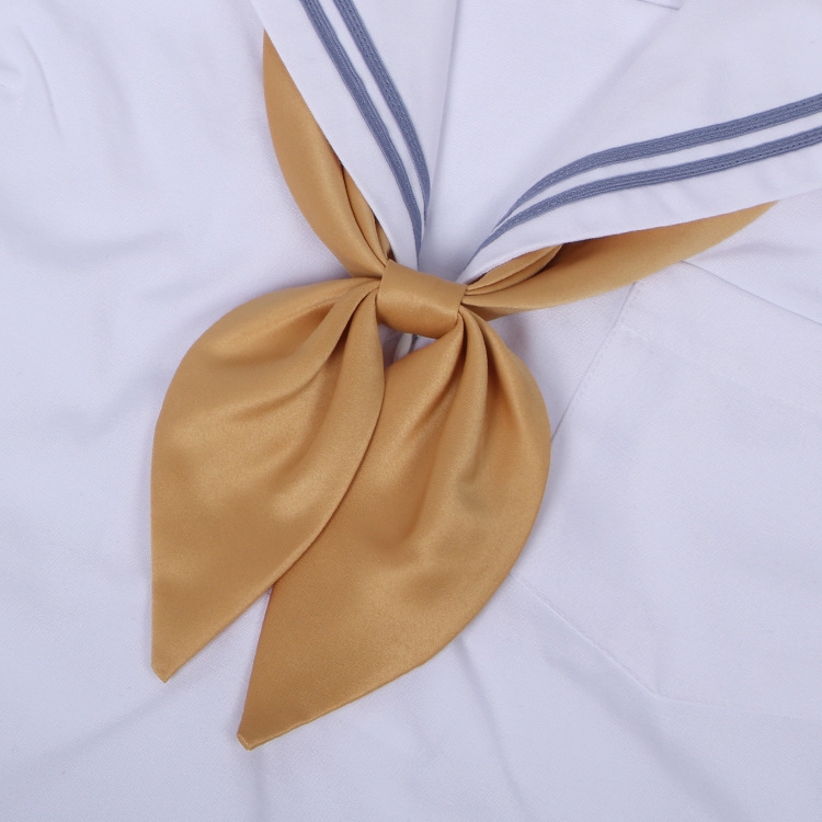 

Khaki Women Polyester Silk Goldfish Knot Professional Bow Tie