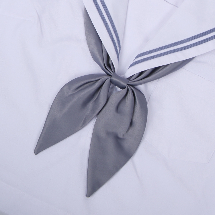 

Gray Women Polyester Silk Goldfish Knot Professional Bow Tie