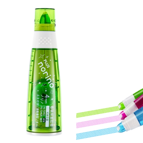 

Office Reel Double-Dided Tape Color Glue Lipstick Type Tape(Green (width 4mm x length 8m))