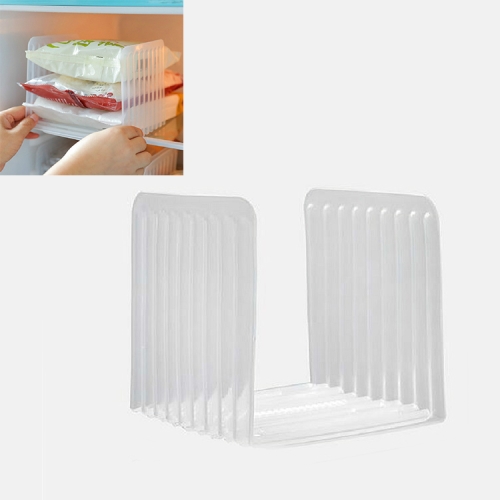 

4 PCS Transparent Plastic Refrigerator Retractable Storage Partition Kitchen Food Storage Box Fruit Food Preservation Box