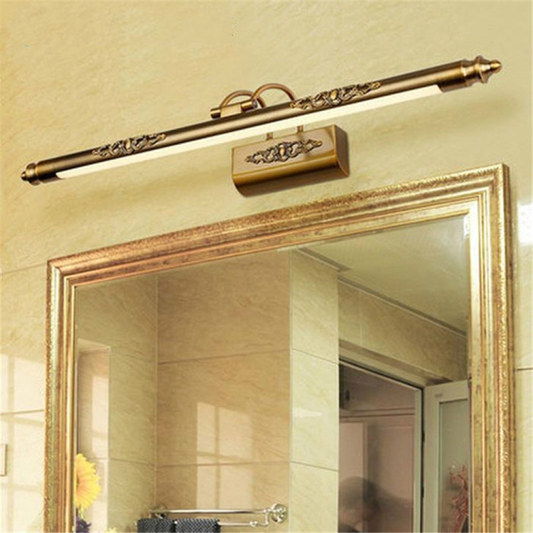 

Retro Moisture-proof Bathroom Dressing Table Lamp Mirror Front Lamp Mirror Cabinet Light, Power:16W 90cm(White Light)