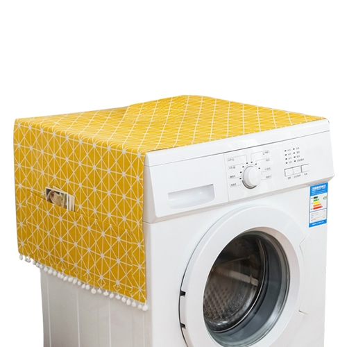 

55x130cm Household Washing Machine Dust Cover Kitchen Refrigerator Dustproof Cover(Yellow)
