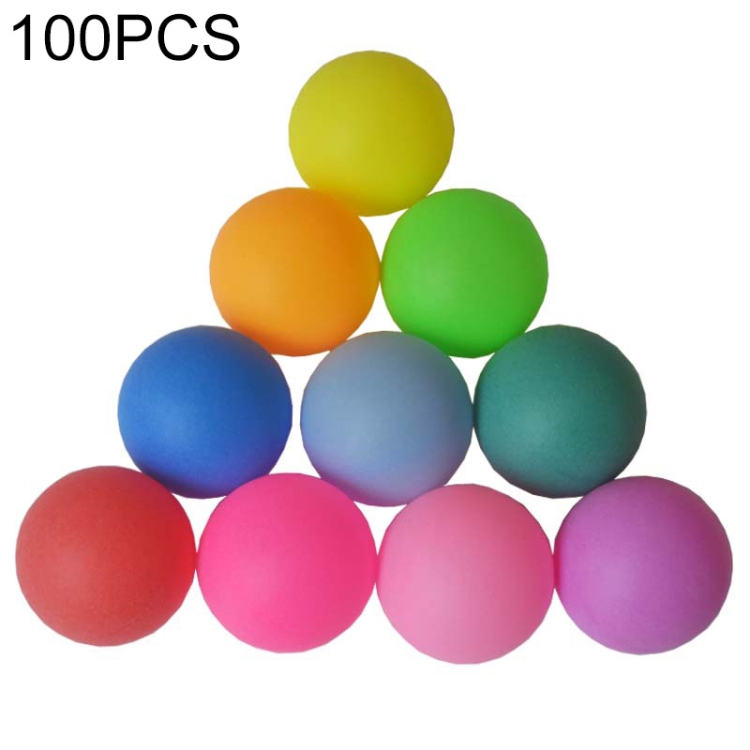

100 PCS PP Material Table Tennis for Entertainment Game Draw, Diameter: 40mm, Random Color Delivery