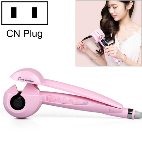 

Automatic Titanium Curling Irons Hair Styler tools Dual voltage with LCD screen display(Ordinary Pink)