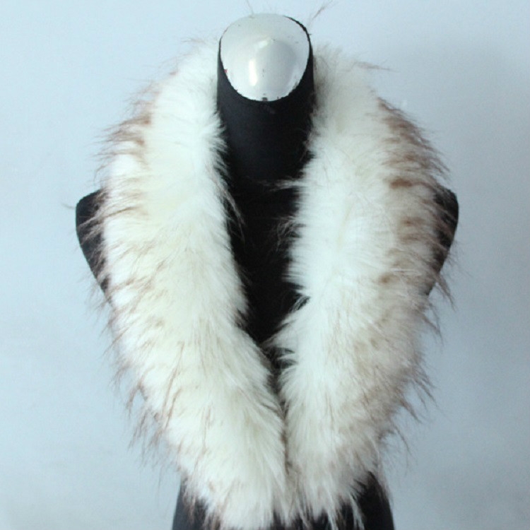 

Winter Imitation Raccoon Fur Scarf Coat Fur Collar, Size:90 x 13cm( White Tip)