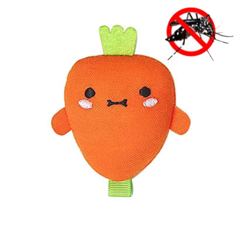 

6 PCS Children Baby Summer Outdoor Cartoon Cloth Anti-mosquito Clip, Style:small Carrot