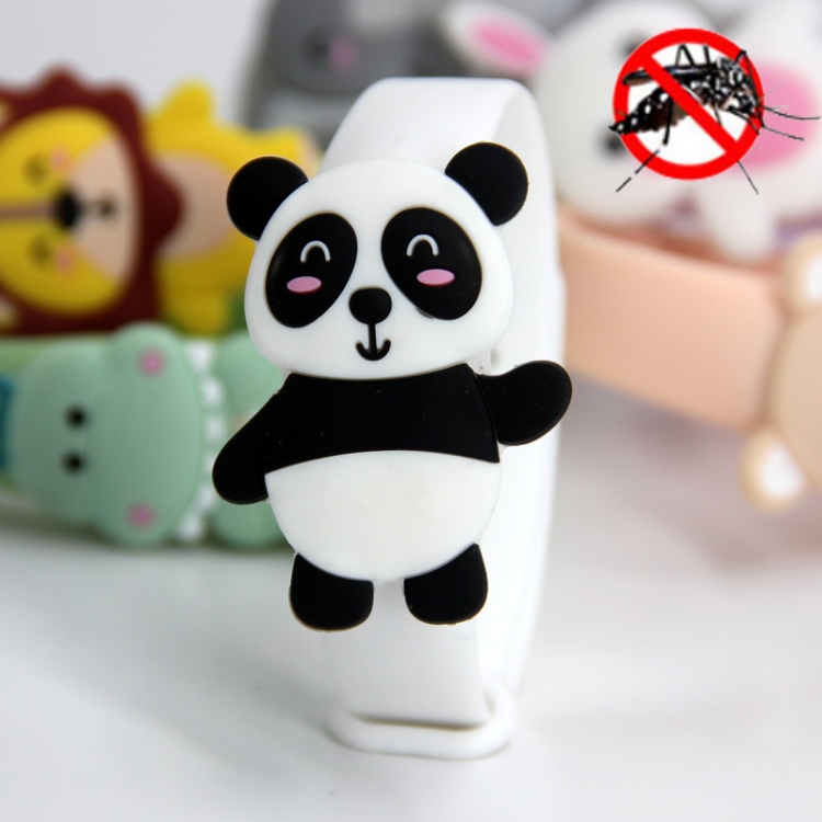 

4 PCS Cartoon Mosquito Repellent Buckle Child Baby Summer Outdoor Anti-mosquito Bracelet, Style:Panda