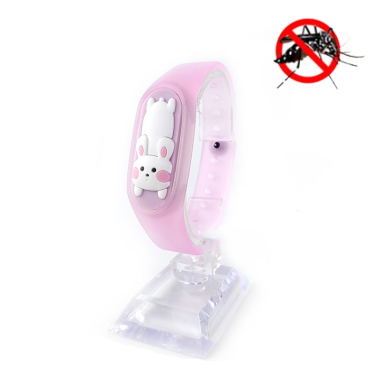 

4 PCS Outdoor Sport Children Cartoon Animal Pattern Mosquito Repellent Bracelet, Style:Purple Rabbit