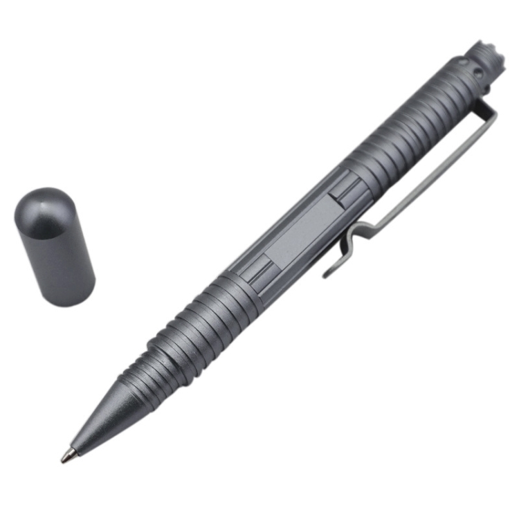 

Portable Multi-function Pen Self Defense Supplies Weapons Protection Tool(Gray)
