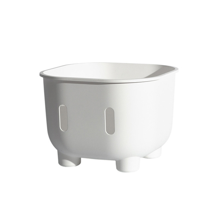 

Children Double Color Matching Multifunctional Baby Toys Storage Stool, Color:Body-White